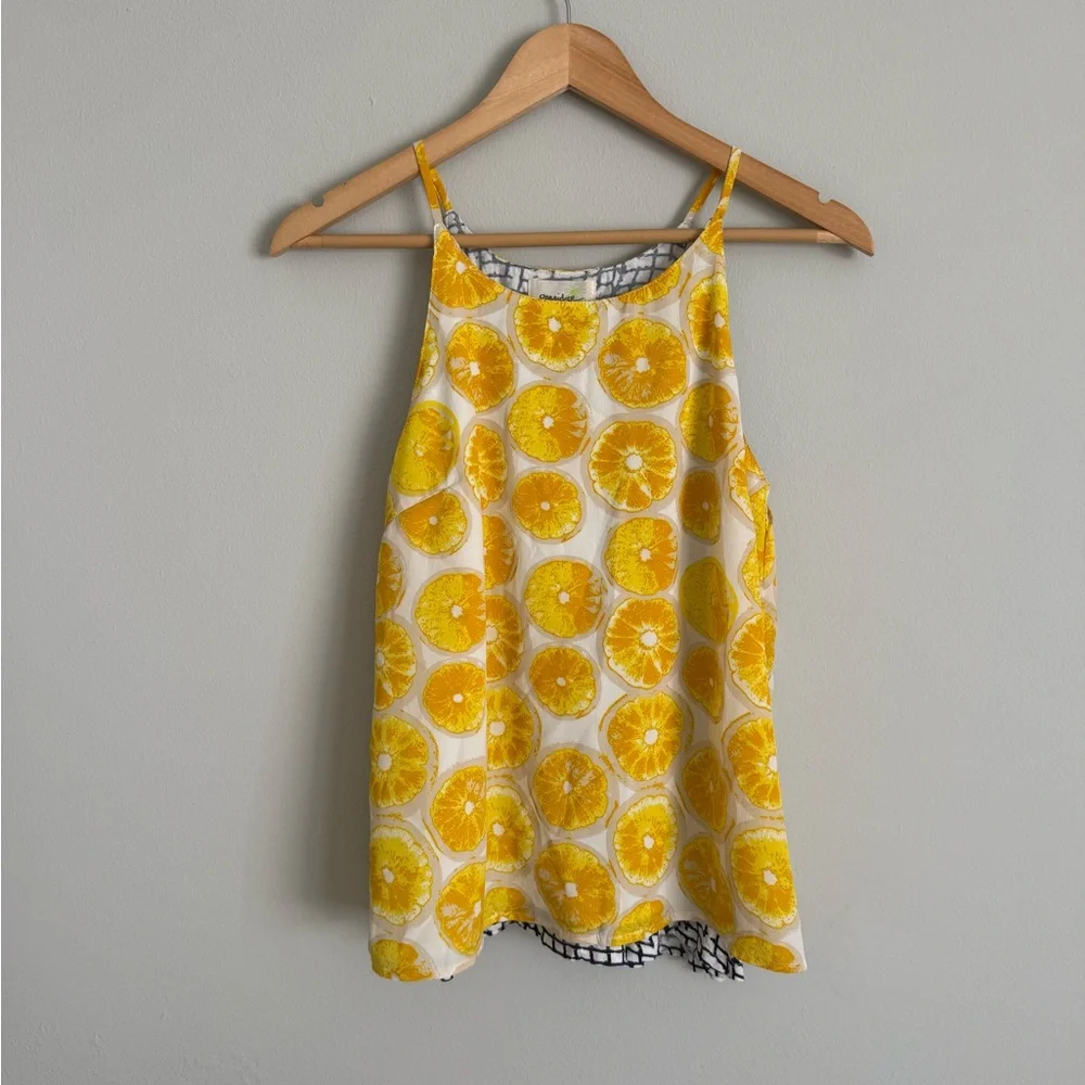 Anthropologie Porridge Lemon Print Layered Look Tank - Picture 3 of 10